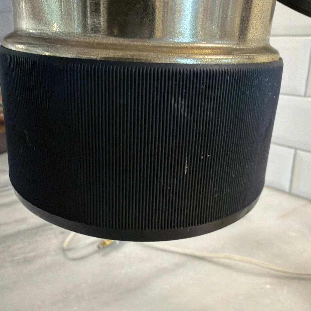 MCM‎ Hollywood Regency Brass/black Adjustable Lamp Frederick Cooper Style ES0001